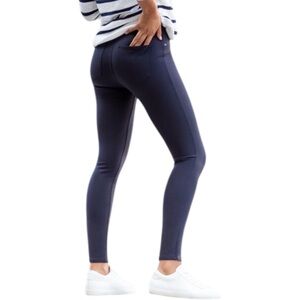 Spanx Perfect Pant Ankle Stretch Ponte Navy Blue Sz 2X Medium Control Work Pants